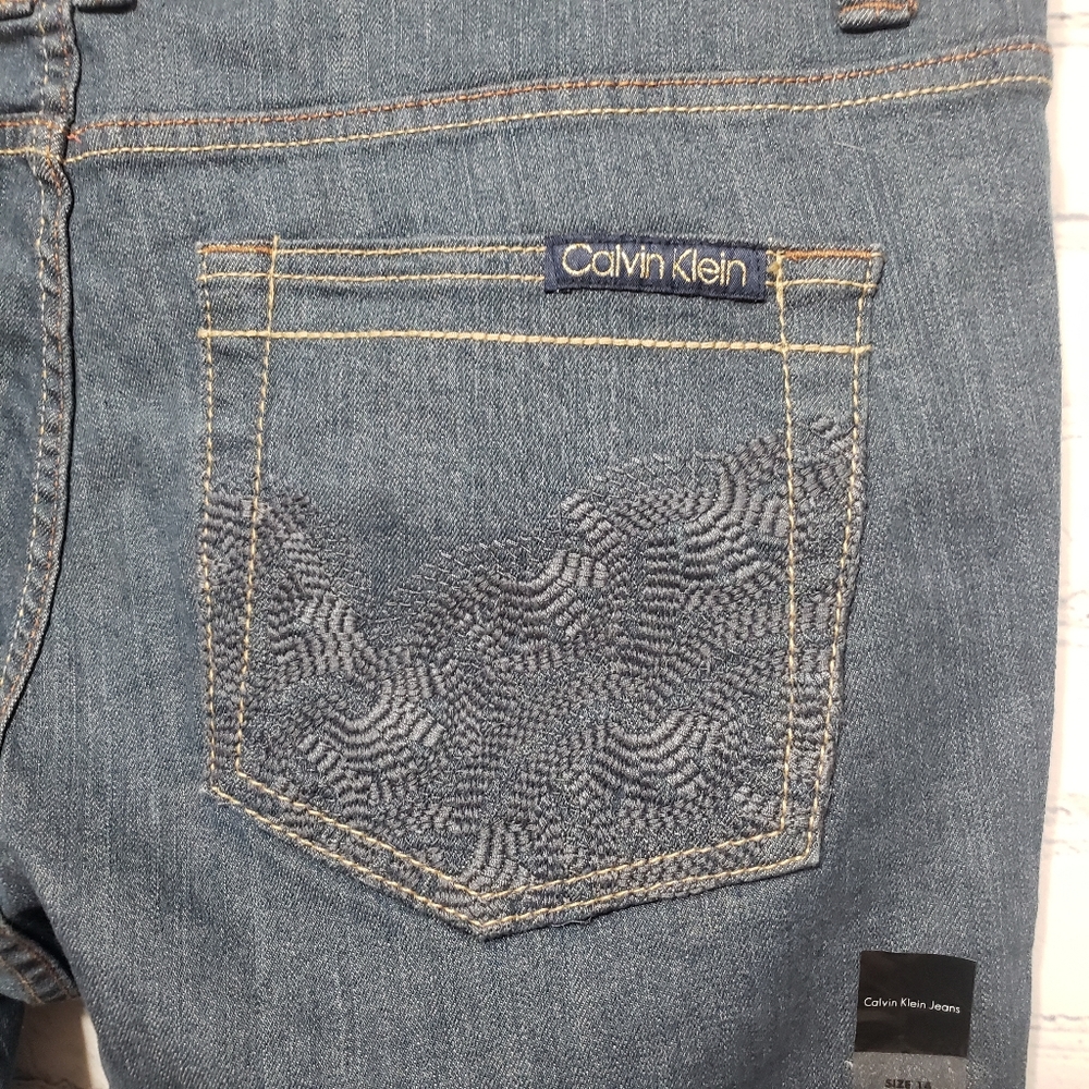 Calvin Klein Jeans NWT Sz 14 Skinny Stretch - Picture 8 of 12